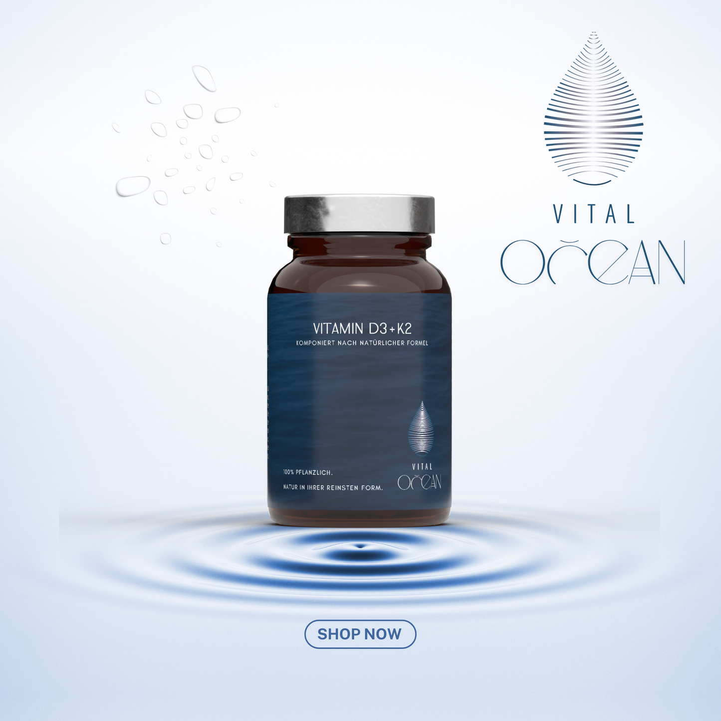 Vitamin D3-K2 vegane Kapseln von Vital Ocean